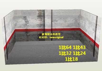1比18 1:18 24 43 64车模地下停车场 停车库 汽车兵人场景模型