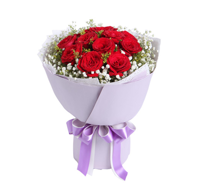 11朵19朵红玫瑰鲜花速递铜仁市沿河县松桃县万山特区同城花店上门