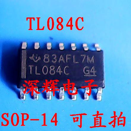 贴片 TL084C TL084CDR CD进口四运放IC芯片 SOP-14封装 可直拍