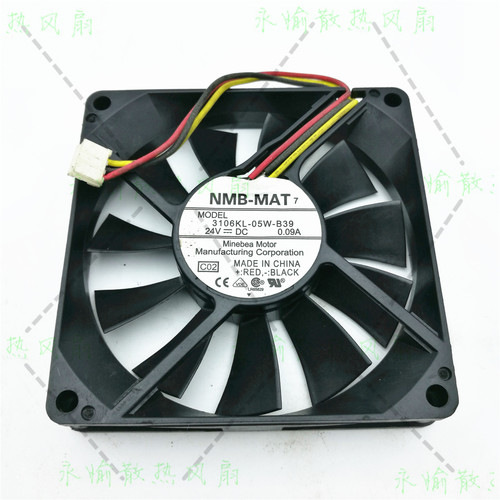 NMB 3106KL-05W-B39 8015 24V 0.09A 变频器 复印机 散热风扇8CM