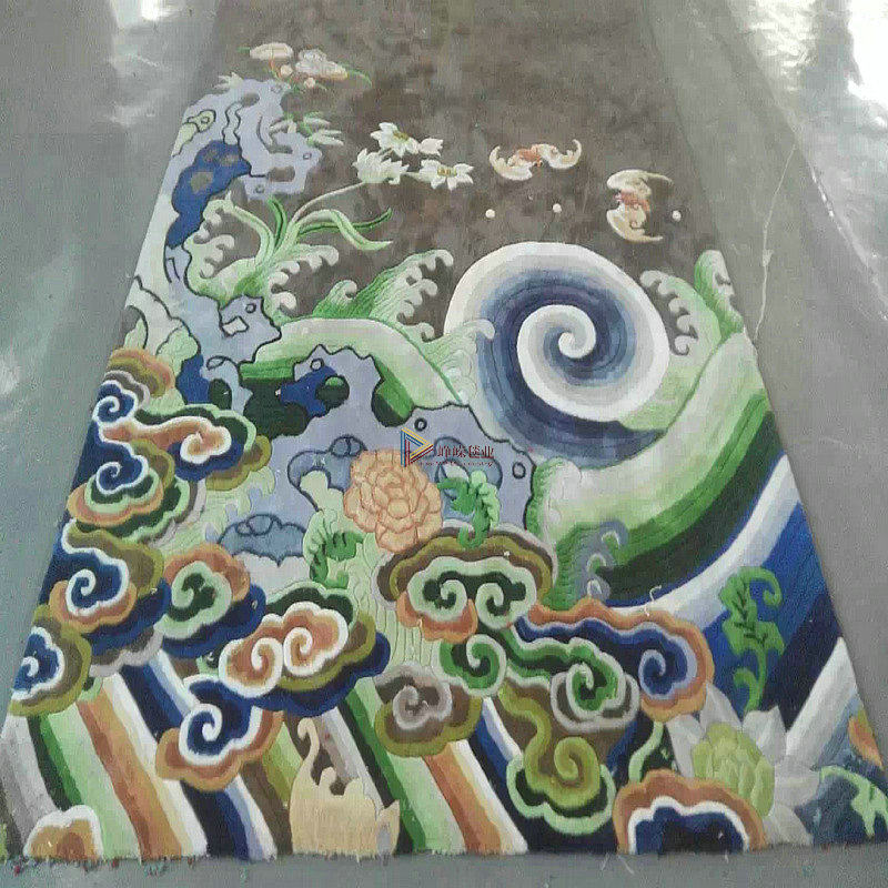 Towering*thickening Chinese style wool manual carpet a living room tea table carpet Clouds bedroom Study Custom carpet 8in the Home Fabric , Carpet  category - from Buy2taobao.com to provide professional Taobao agent buy service