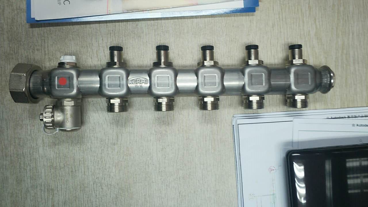 包邮德国原装进口正品凯美不锈钢分水器采暖系统暖气片地暖专用