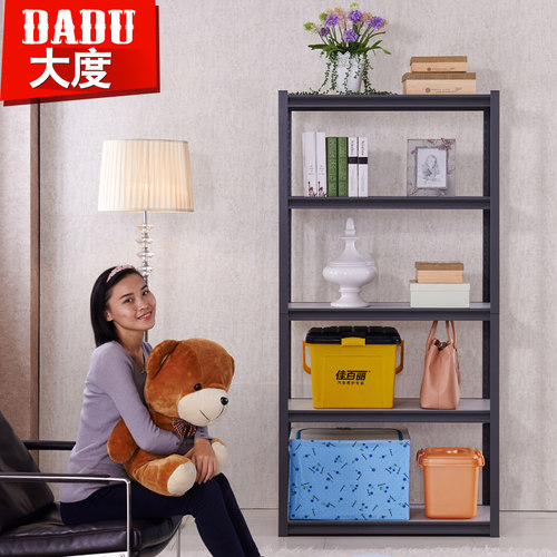 大度钢制家用厨房货架仓储 货物置物架储物架铁架子钢木结构货柜