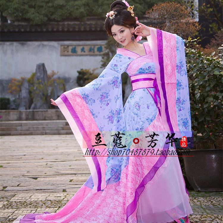 古代拖尾贵妃仙女华丽风演出服