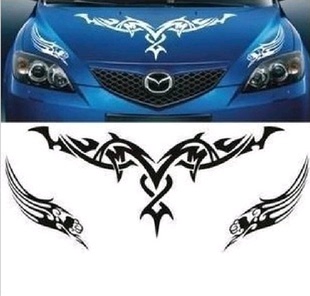 超低价个性机头盖贴 火焰车盖贴发动机盖贴 前盖贴汽车装饰贴纸