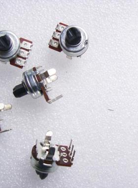 全新B500K B504 B100K B104单联音响功放碳膜电位器3脚半轴长5mm