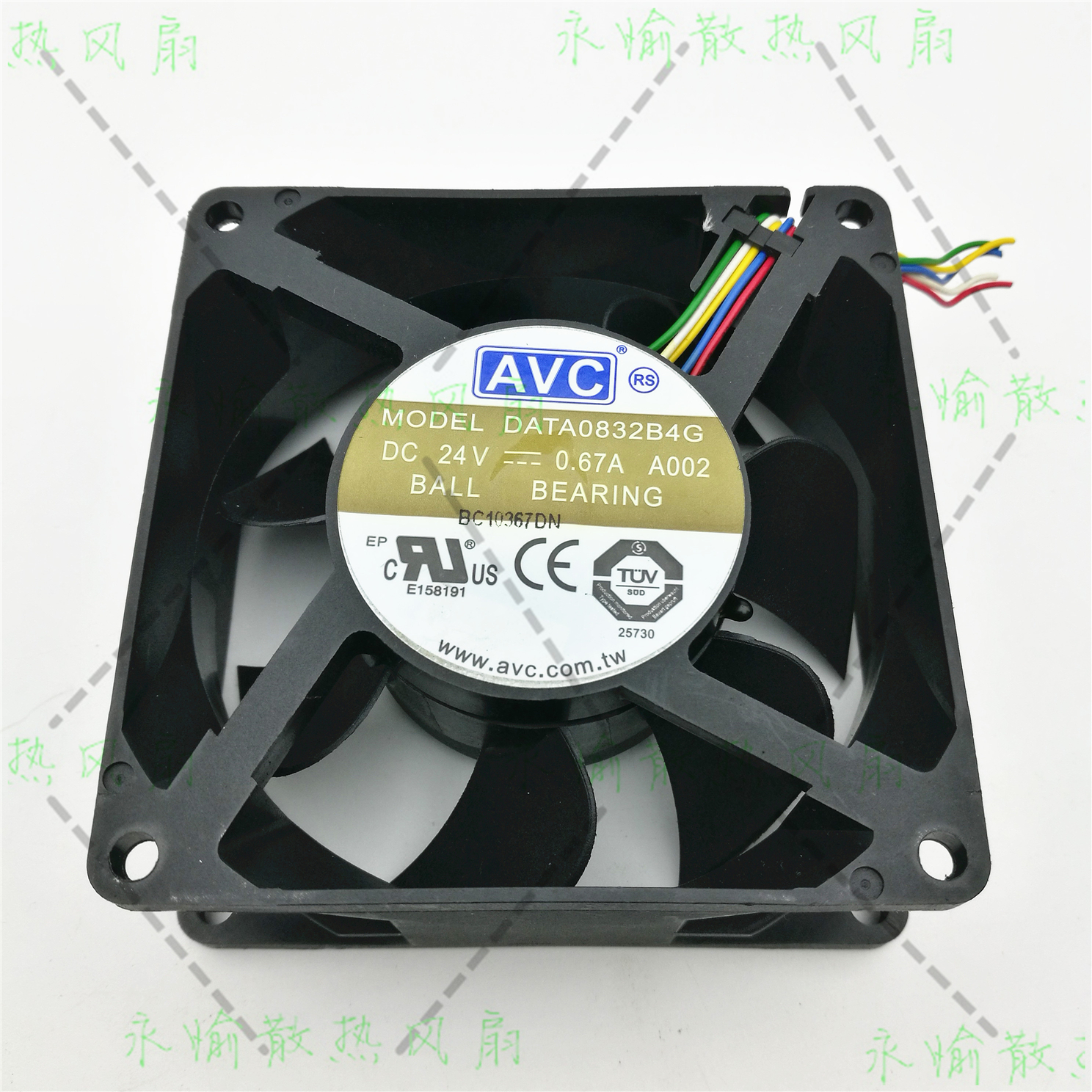 原装AVC DATA0832B4G 8032 24V 0.67A 8CM 5线 大风量 变频器风扇