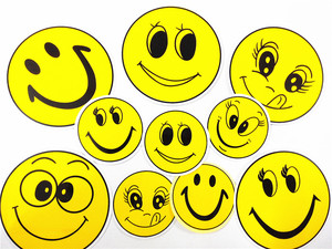 笑脸贴大号笑脸贴纸墙玻璃贴幼儿园贴图儿童房装饰贴纸贴画