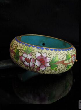 掐丝珐琅景泰蓝开口手镯