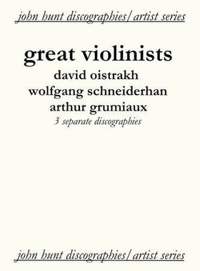 【预售】Great Violinists. 3 Discographies. David Oistr...
