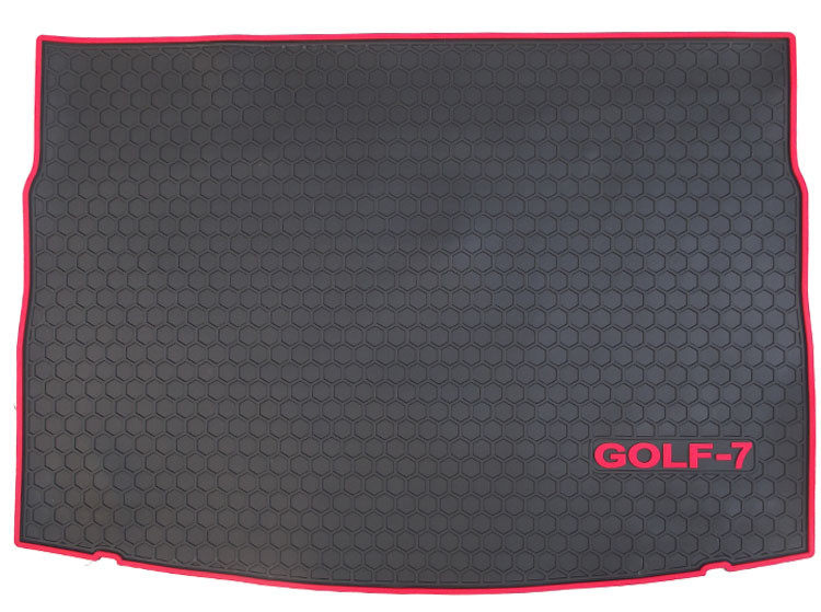 14款高尔夫7 GTI专用汽车后备箱垫子 GOLF7高尔夫6防水橡胶尾箱垫