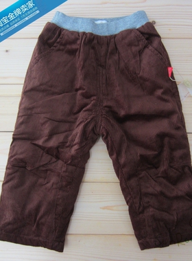 【4折】阳光鼠童装冬装男童加厚灯芯绒长裤 宝宝休闲裤冬棉裤