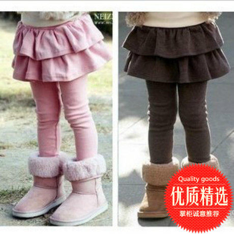 儿童装女童秋冬装新款韩版宝宝荷裤子