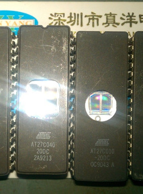AT27C010-20DC ATMEL CWDIP瓷封带镜 原字原脚实体店库存货
