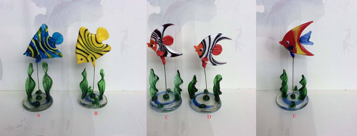 鱼缸造景装饰品 水族箱装饰玻璃工艺品 书桌酒柜庭院家居摆件
