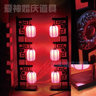 三个灯笼路引摄影婚礼庆典舞台道具红色灯笼吊灯小灯笼花灯 新中式
