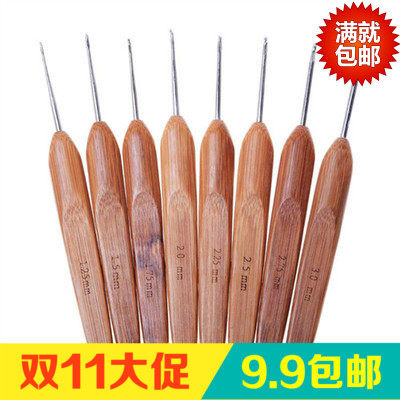 编织工具 木柄钩针 DIY手工针织工具 钩包钩坐垫钩帽子不锈钢包邮