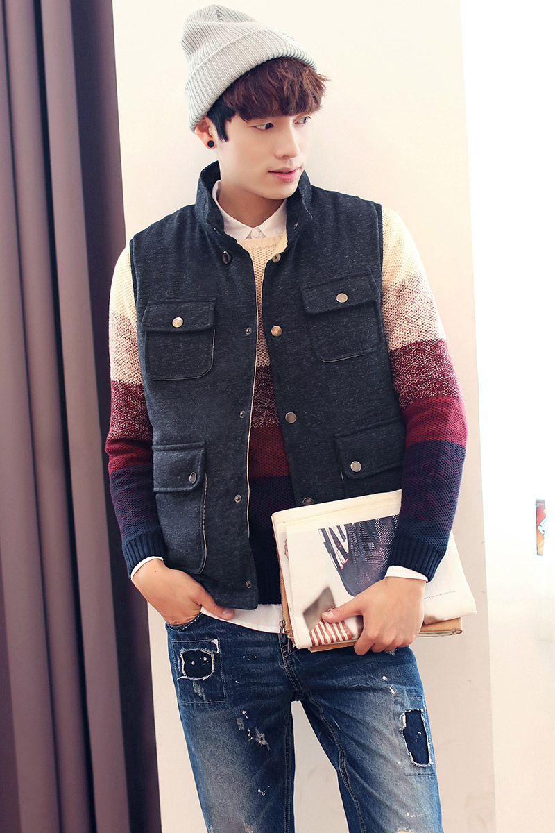 Débardeur homme Cotton vest EPTISON pour hiver - Ref 1597052 Image 6