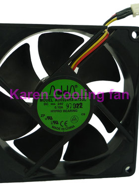 原装ADDA AD0924HX-A72GL 9025 DC24V 0.15A 变频器静音风扇