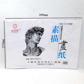 8开20张 素描纸 素描本 画画本 铅画纸 美术图画用纸