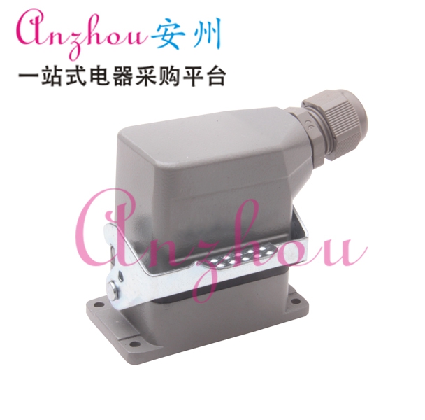 LANGQING 6芯重载连接器H6B-HE-006-1单扣侧出HDC-HE-006-F/M