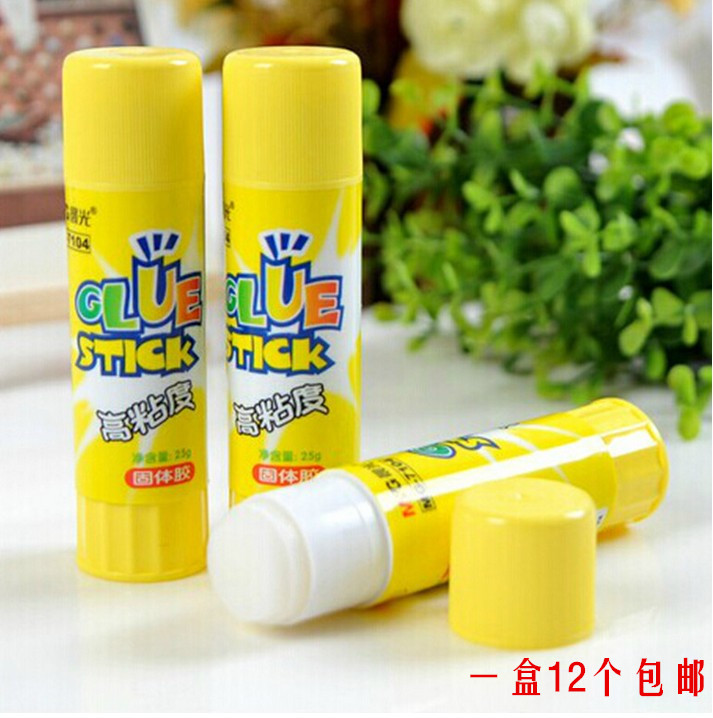 包邮晨光MG7104 高粘度固体胶 粘力胶棒 儿童手工胶棒25g 12支装