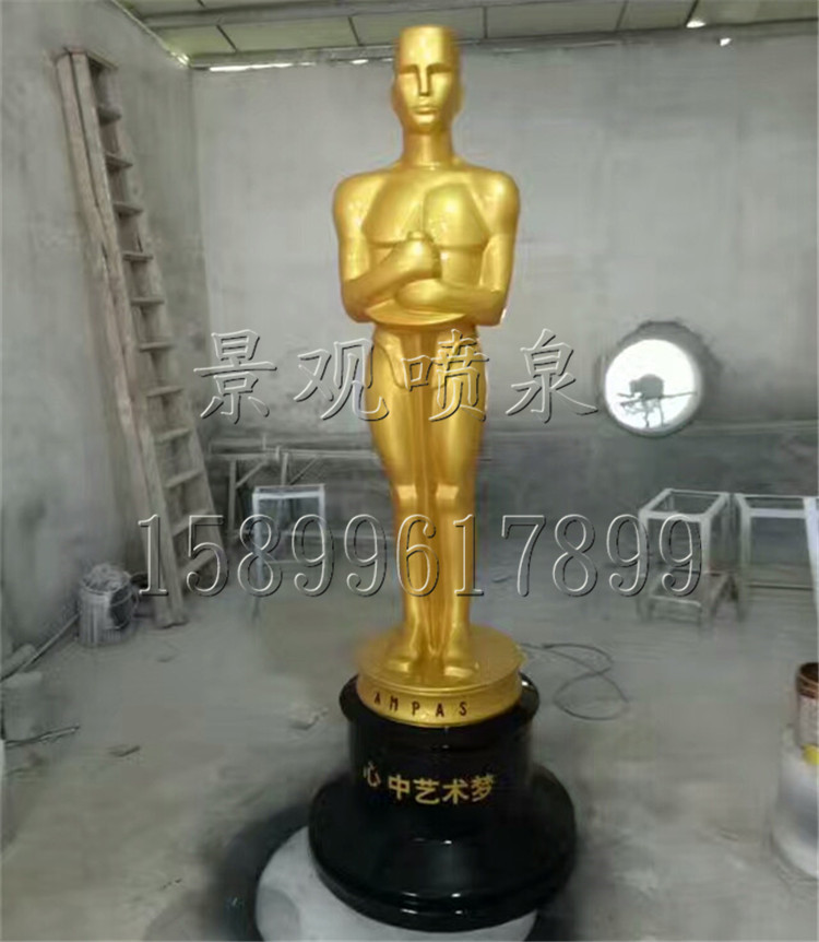 现货影院金色奥斯卡人物雕塑摆件小金人展厅影剧大型奖杯装饰品