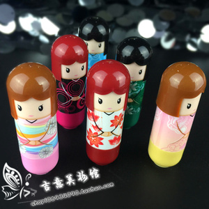 批恒芳心之恋日本和服娃娃水果保湿滋润唇膏无色水润修护唇膏4211