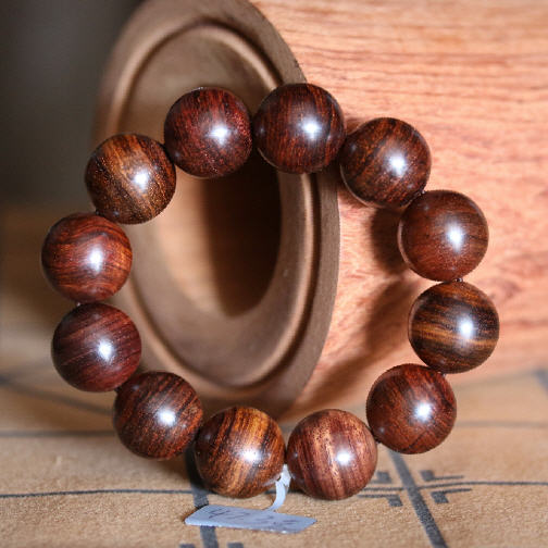 收藏品老料高密度越南黄花梨北方油梨手串链佛珠念珠男士商务送礼