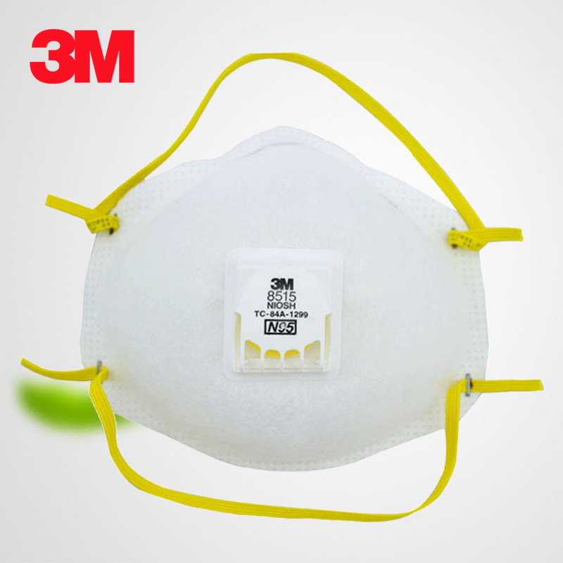 正品3M8515经济型焊接透气防尘口罩电焊金属烟尾气二手烟工业打磨