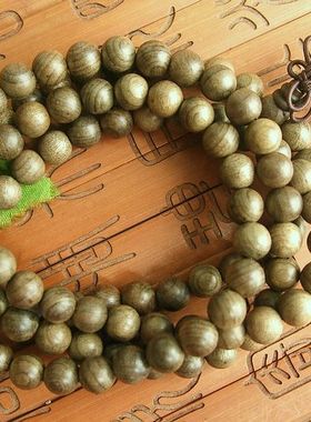 20492金丝楠乌木8MM珠108个手珠手链手串 产自四川达州山区河流