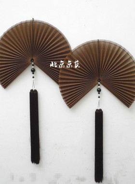 竹编墙上挂件家居装饰