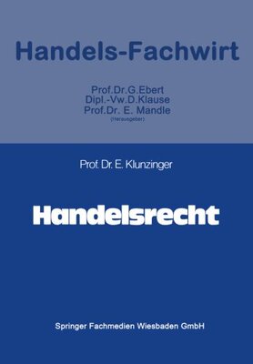 【预售】Handelsrecht
