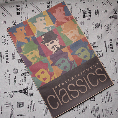 卓别林 装饰画 安迪沃霍作品 喜剧演员海报Charles Chaplin复古