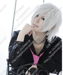 兄弟战争/BrothersConflict/朝日奈椿/银灰色蓬松短发/cos假发