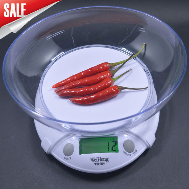 厨房配料电子克称精准食材药用药材烘焙蛋糕带盘称威衡WH-B09包邮