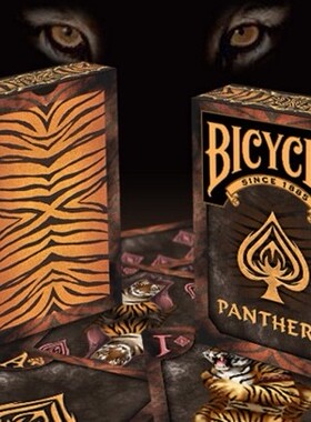 默默纸牌Bicycle Panthera playingcard美国老虎扑克牌