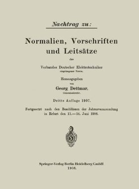 【预订】Nachtrag Zu: Normalien, Vorschriften...