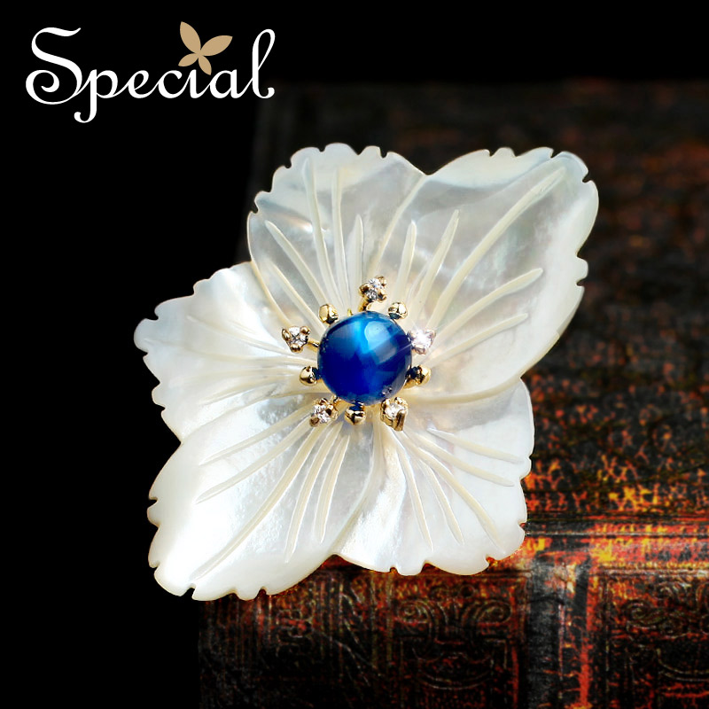 Broche femme SPECIAL en Nacre - Ref 1187788 Image 1