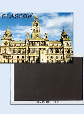 英国格拉斯哥古建筑 创意磁性冰箱贴 旅行纪念品 家居21513
