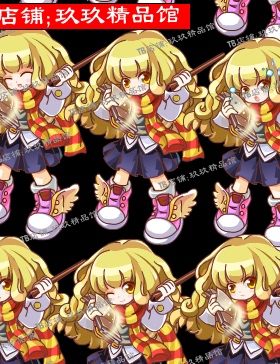 玖玖精品馆falsh 矢量游戏小女孩老师npc表情哭笑沮丧情文件