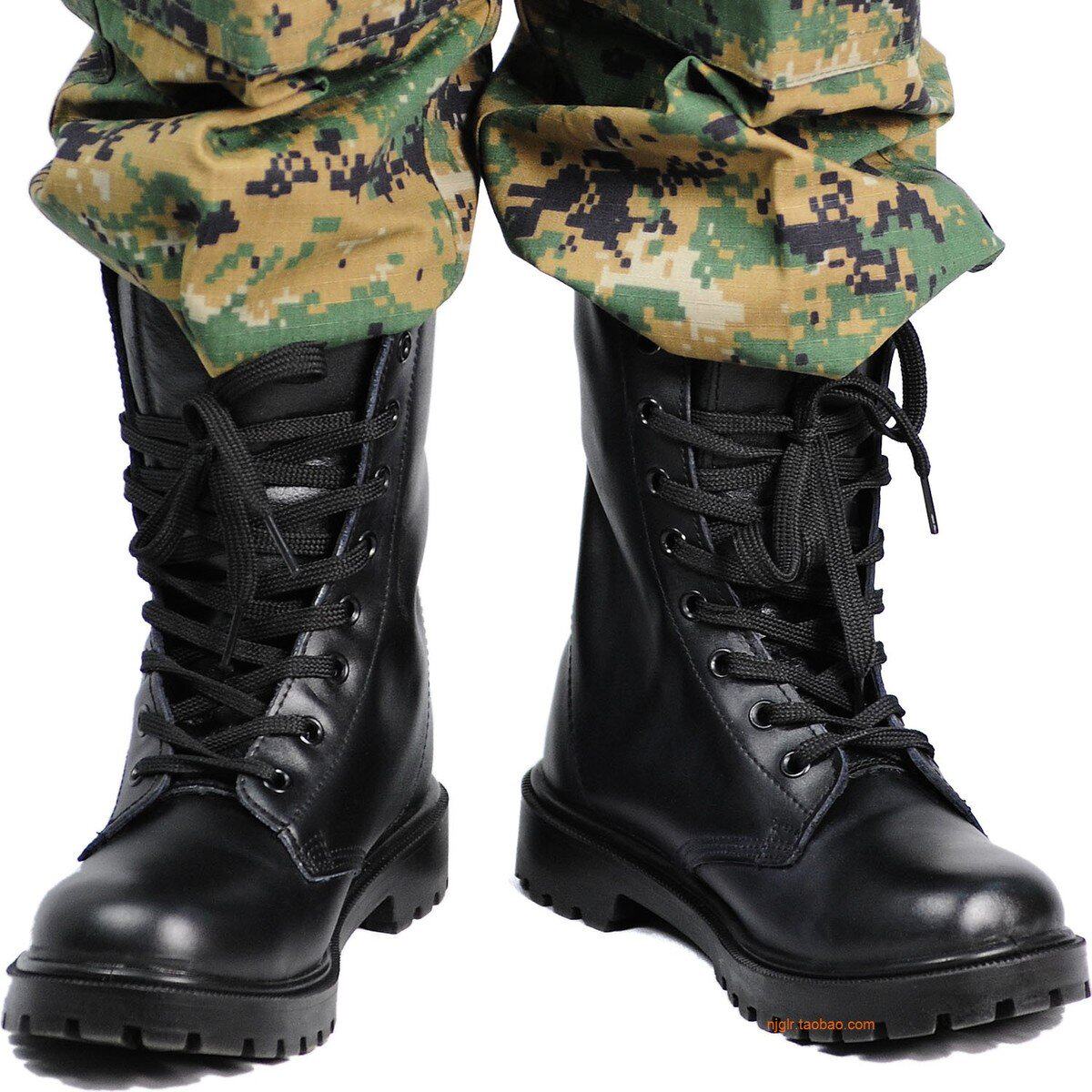 Boots militaires GREENERGY en cuir - dérapage - Ref 1402215 Image 1