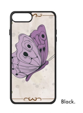 适用于iPhone色蝴蝶炼句图案Xr手机壳max手机保护套678plus硅胶11