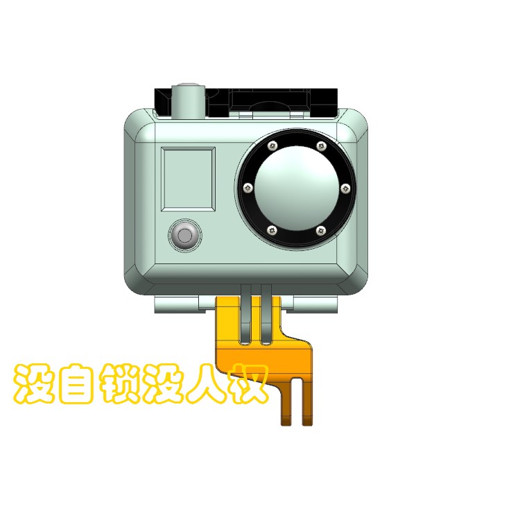 gopro hero3+4567运动相机镜头居中偏心配件支架转接头