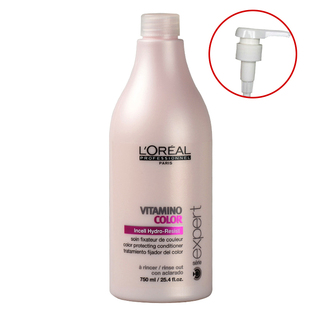 进口正品 欧莱雅染后护发素750ml修护染烫受损发质锁色护理护发乳