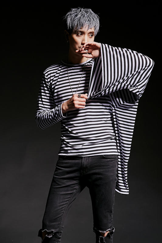 2024春夏潮男演出服韩版修身夜店酒吧DJ个性发型师服装CT44P55,男装T恤,星座101A-3