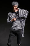 2024春夏潮男演出服韩版修身夜店酒吧DJ个性发型师服装CT44P55，男装T恤，星座101A-3
