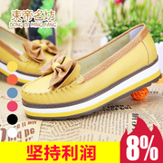 East Timor workshop, spring and autumn new shoes women''s shoes leather bow shoes casual shoes asakuchi women flat shoes