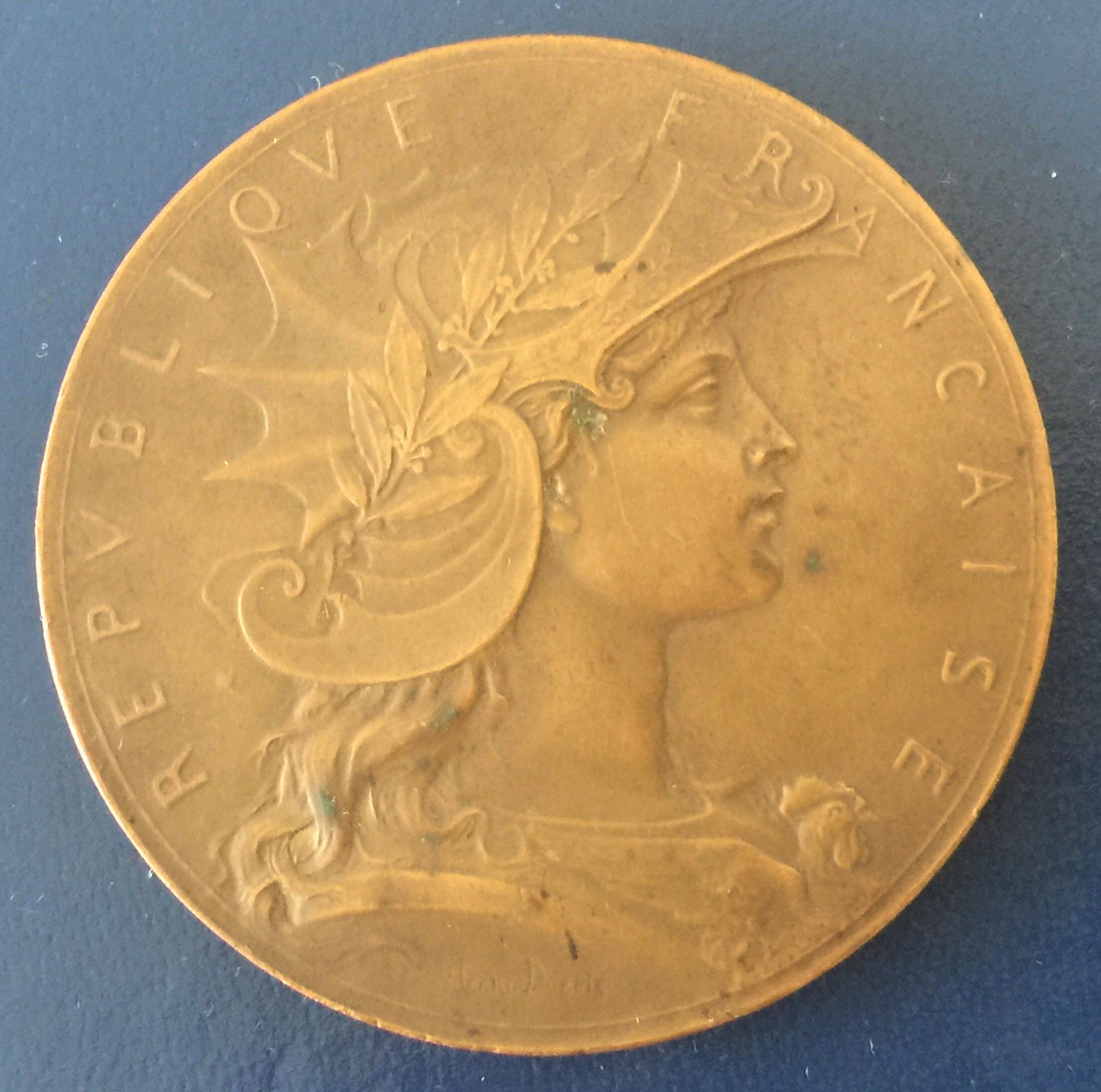 法国大铜章-双面玛丽安娜-少见-已转让!