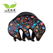 Package mail bagen grass rhinestone hair clip catch clip medium hold hair ponytail holder of card-issuing small tiara grab grips